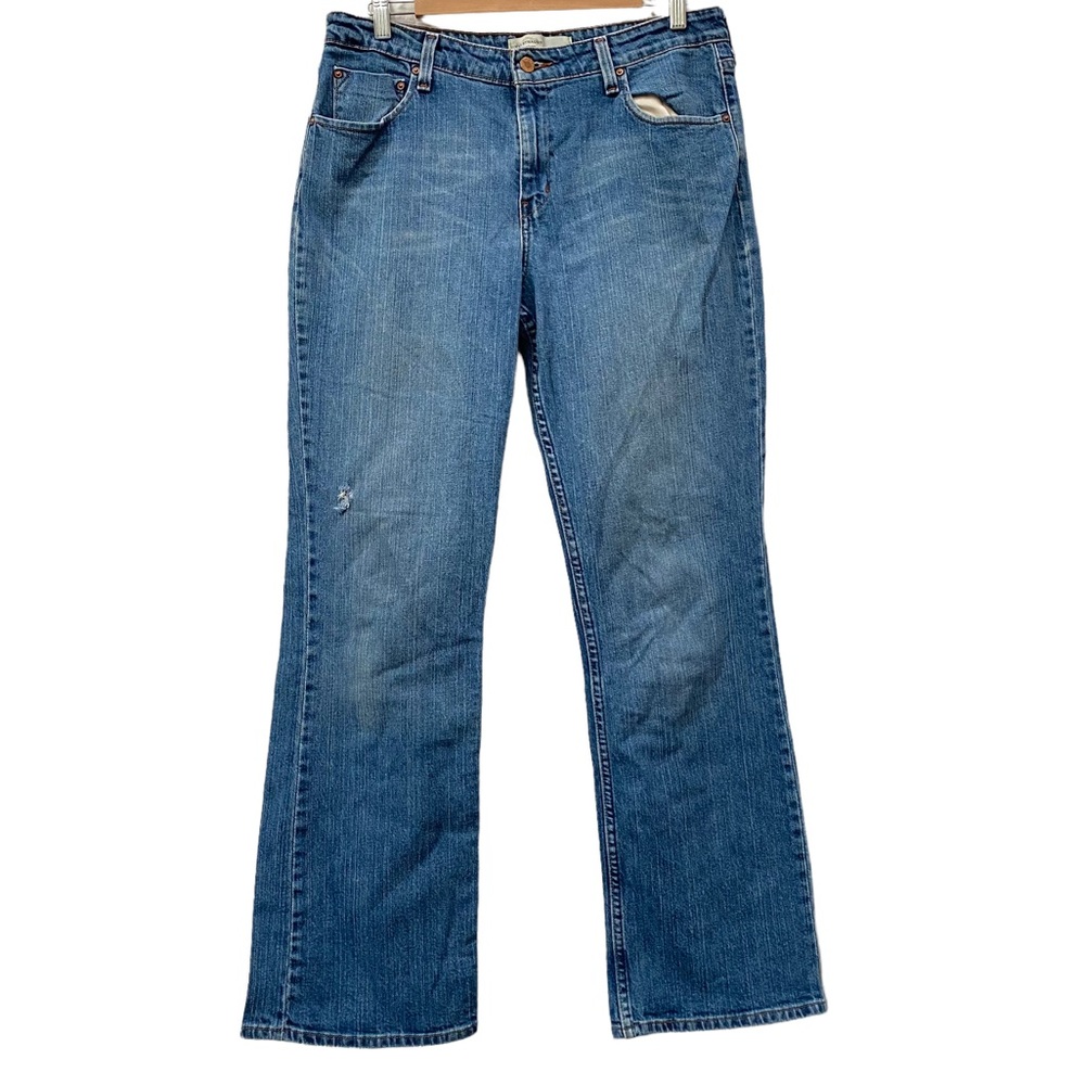 Levi Mid Rise Bootcut Blue Jeans - size 14